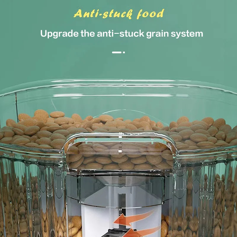 PAPIFEED Smart Automatic Pet Feeder WiFi Remote Controlled Cat Food Dispenser with LCD Display Dog Feeder 50g-2000g Capacity