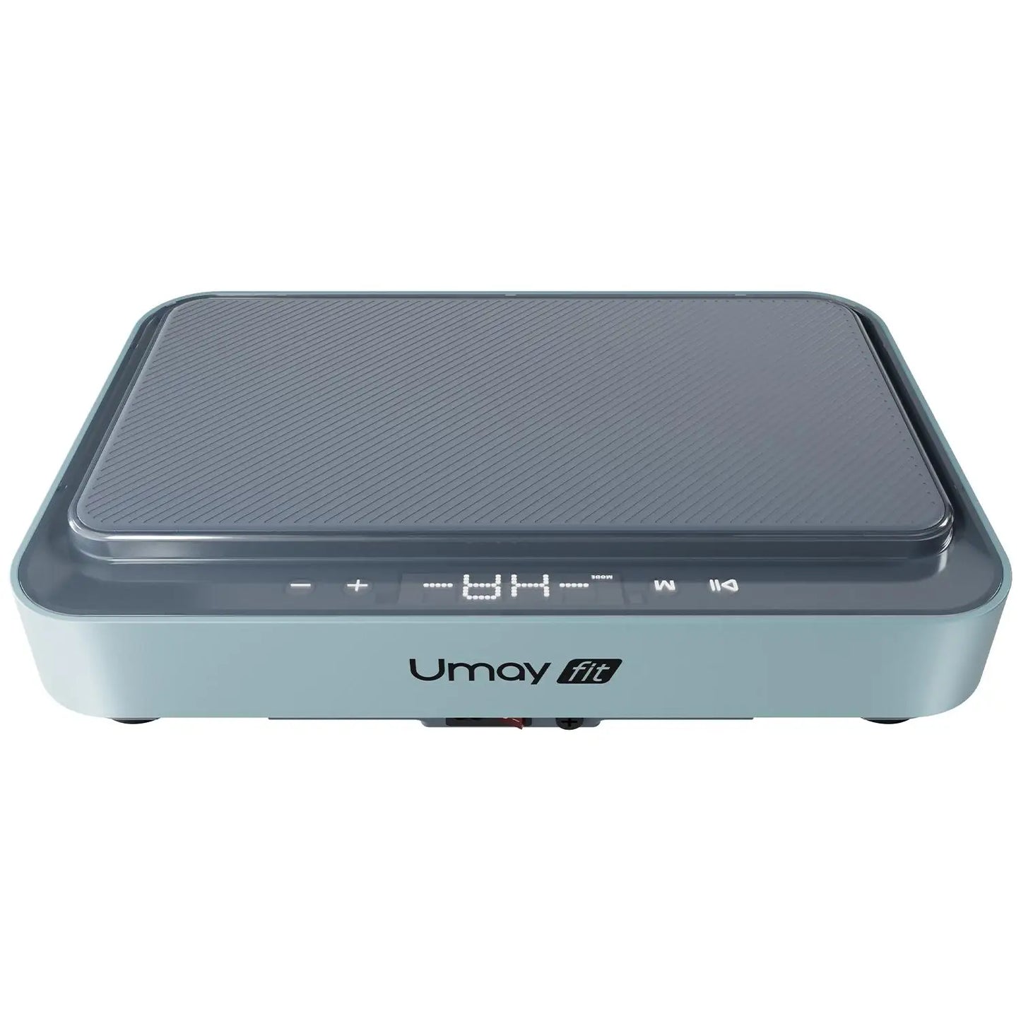 Umay Fitness Vibration Board Blue and White Full Body Home Workout Machine with Ring Band for Improved Blood and Lymphatic Circulation