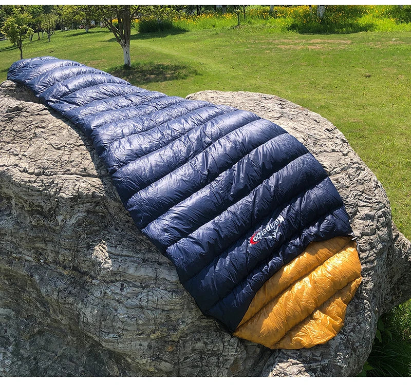 Kamperbox Ultralight Down Sleeping Bag UL250 for Camping Outdoor Adult Duck Down Filled Mummy Style 3 Season Spring Autumn Winter
