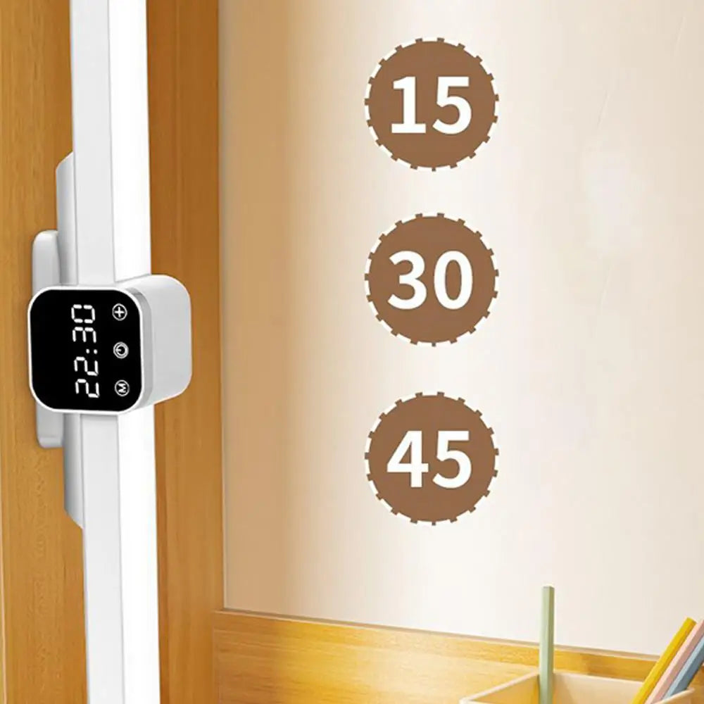 LED under Cabinet Lighting Magnetic Wall Lamp with Clock 3 Color Temperature Kitchen Closet Light Animal Shape Eye-Catching Night Light