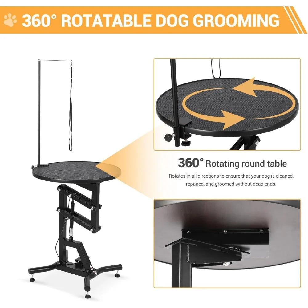 MKDK Heavy Duty Hydraulic Dog Grooming Table For Small Dogs