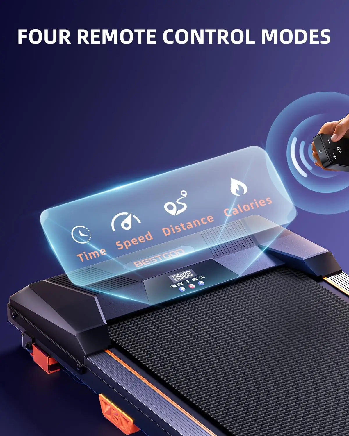 Under Desk Treadmill Incline Walking Pad Treadmill 330lbs Capacity 2.5HP Portable Treadmills for Home Use