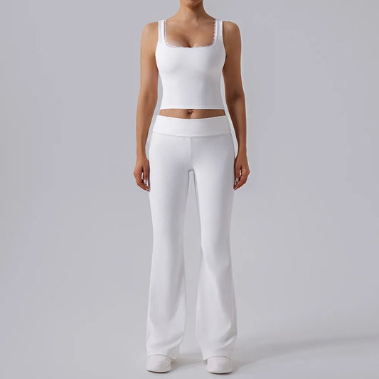 Heart And Home Lace Yoga Set Women Push Up Bra High Waist