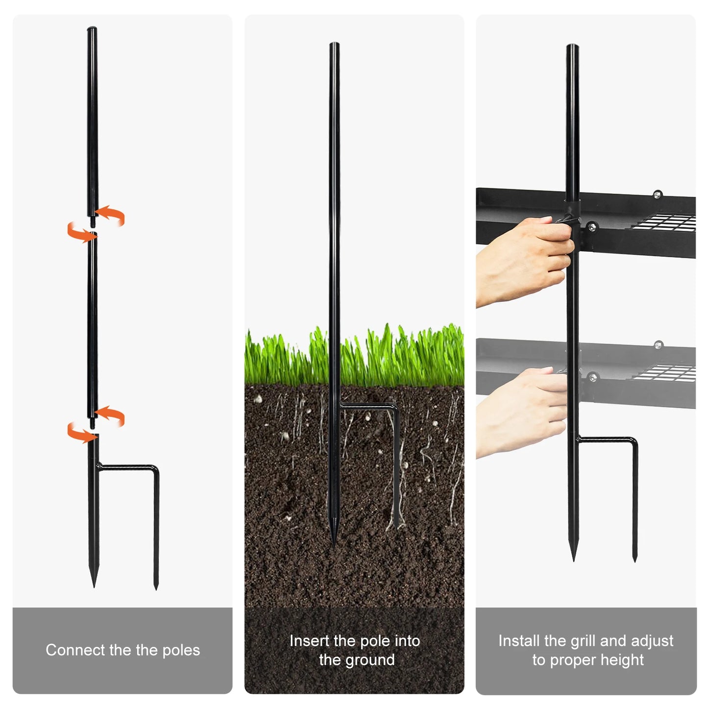 Heavy Duty 24 Inch Folding Campfire Grill With Compact Storage Design