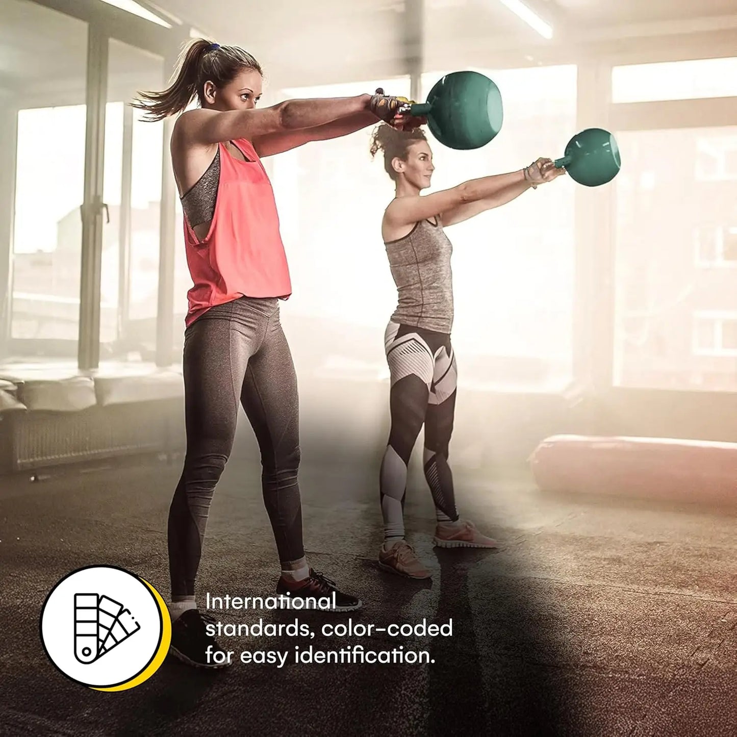 Competition Kettlebells Weight 35mm Handle 8-34 KG Hand Weights Workout Gym Equipment Strength Training Sets for Women and Men