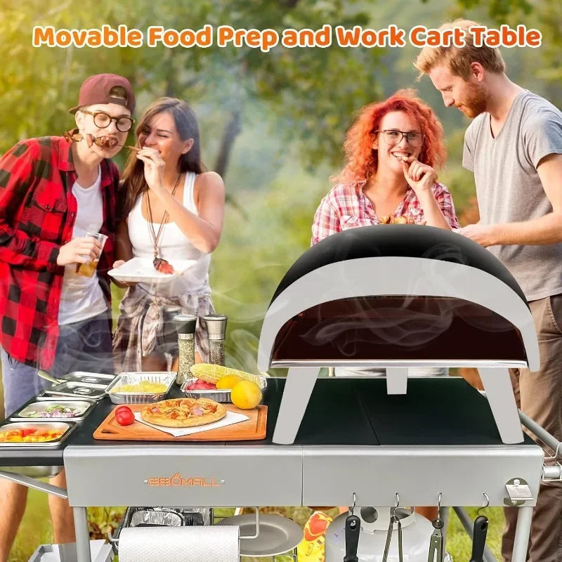 Pizza Oven Table Grill Cart for Koda/Karu/Fyra 16&12 Outdoor Prep Station