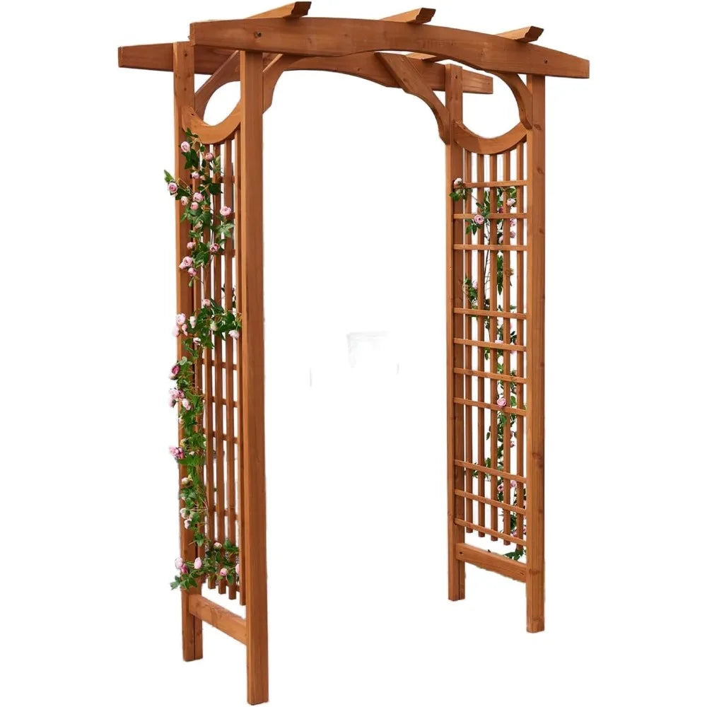 Hignconcerned Premium Fir Wood Garden Arch Trellis
