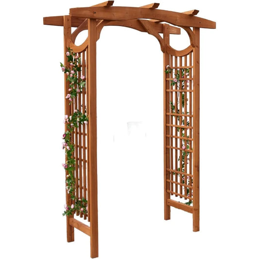 Hignconcerned Premium Fir Wood Garden Arch Trellis