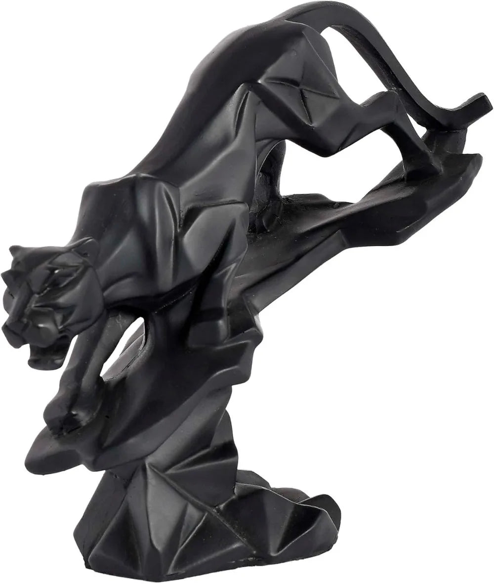 Mordern Art -Panther/Jaguar Geometrical Statue - Feng Shui Figurine - Home Interior Decor Showpiece Decorative Handicraft Item