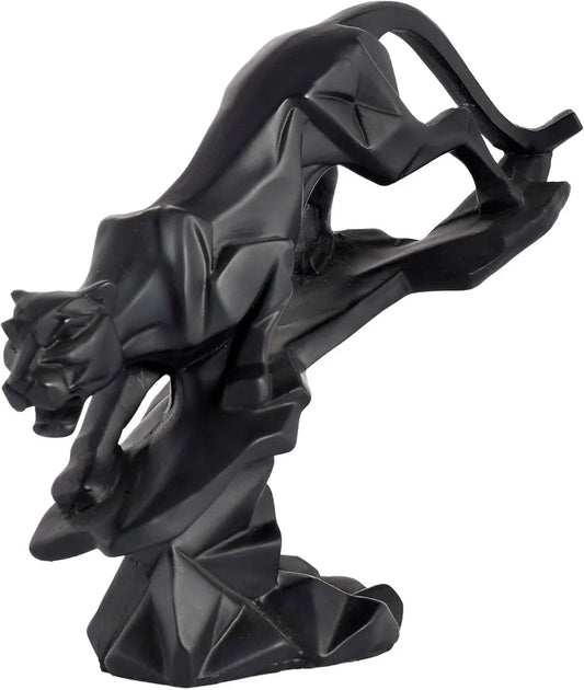 Mordern Art -Panther/Jaguar Geometrical Statue - Feng Shui Figurine - Home Interior Decor Showpiece Decorative Handicraft Item