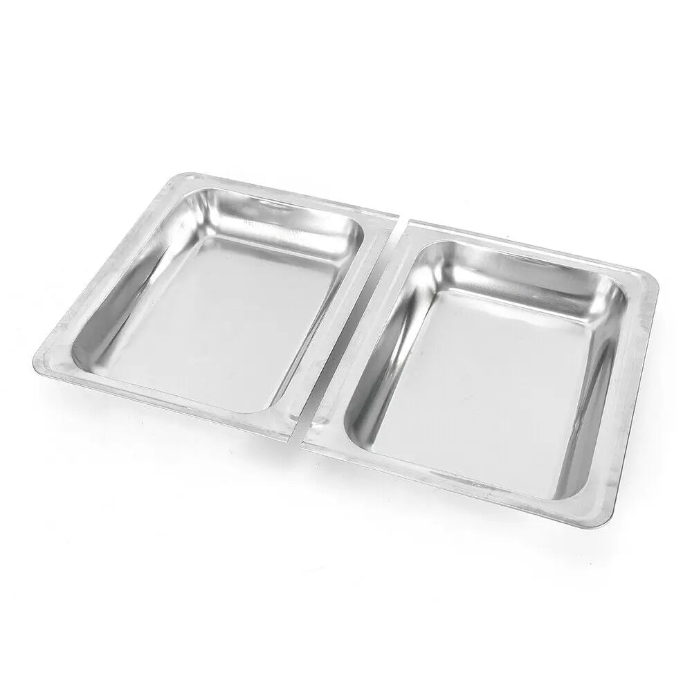 7.5L Stainless Steel Professional Chafing Dish Food Warmer Warming Container Set for Party Buffet Cater Food Warmer