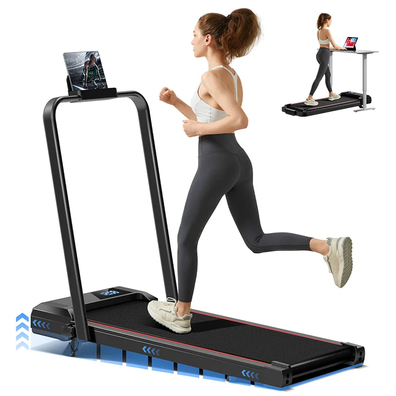 UMAY Walking Pad Treadmill Incline Under Desk Lightweight LED Display Home Office Electric Foldable Monofunctional