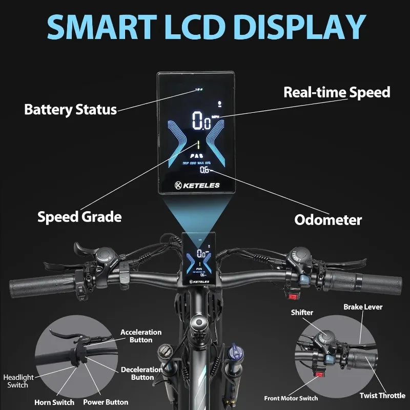 Hign Concerned AWD Electric Bike 4000W Fat Tire Ebike