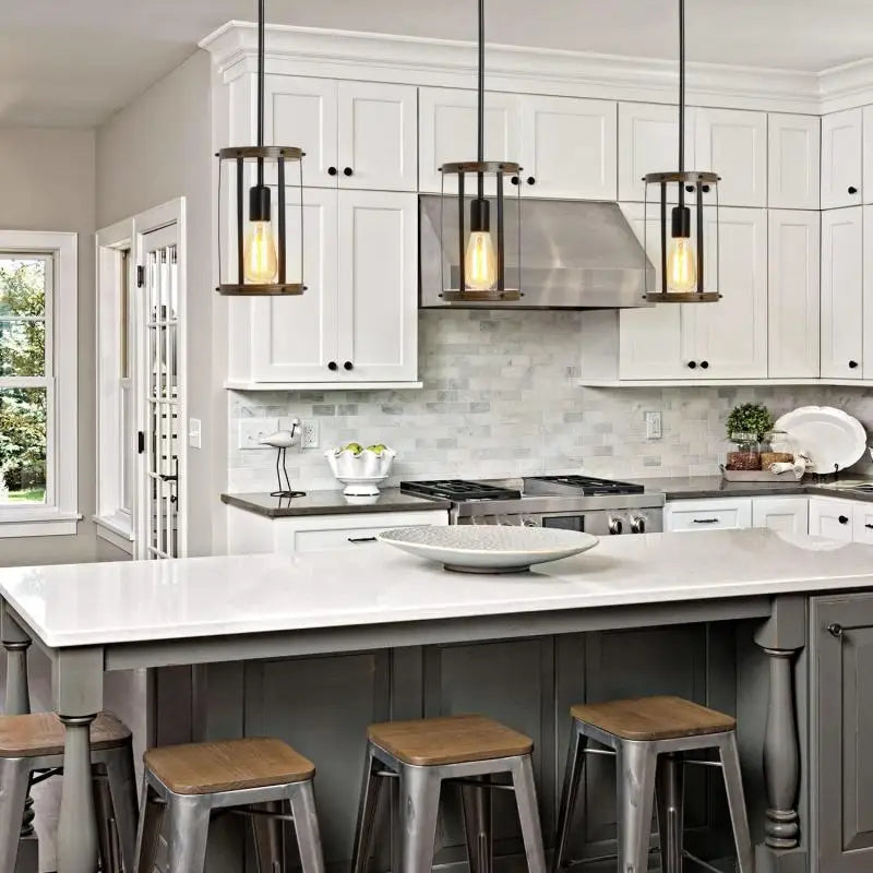 Vintage Loft Industrial Pendant Lights Hanging Lamp Modern Iron Cage Retro Loft Metal Lamps Retro Cafe Indoor Lighting Fixtures