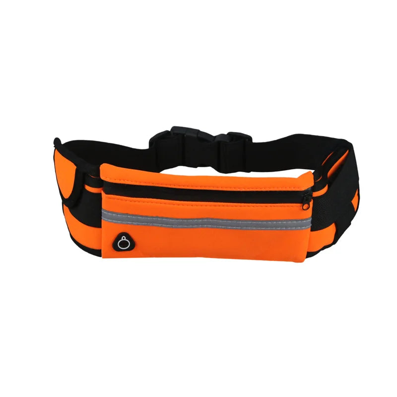 20PCS Unisex Sports Waist Bag for Outdoor Riding Running Polyester Storage Pouch with Card Slot and Headphone Hole