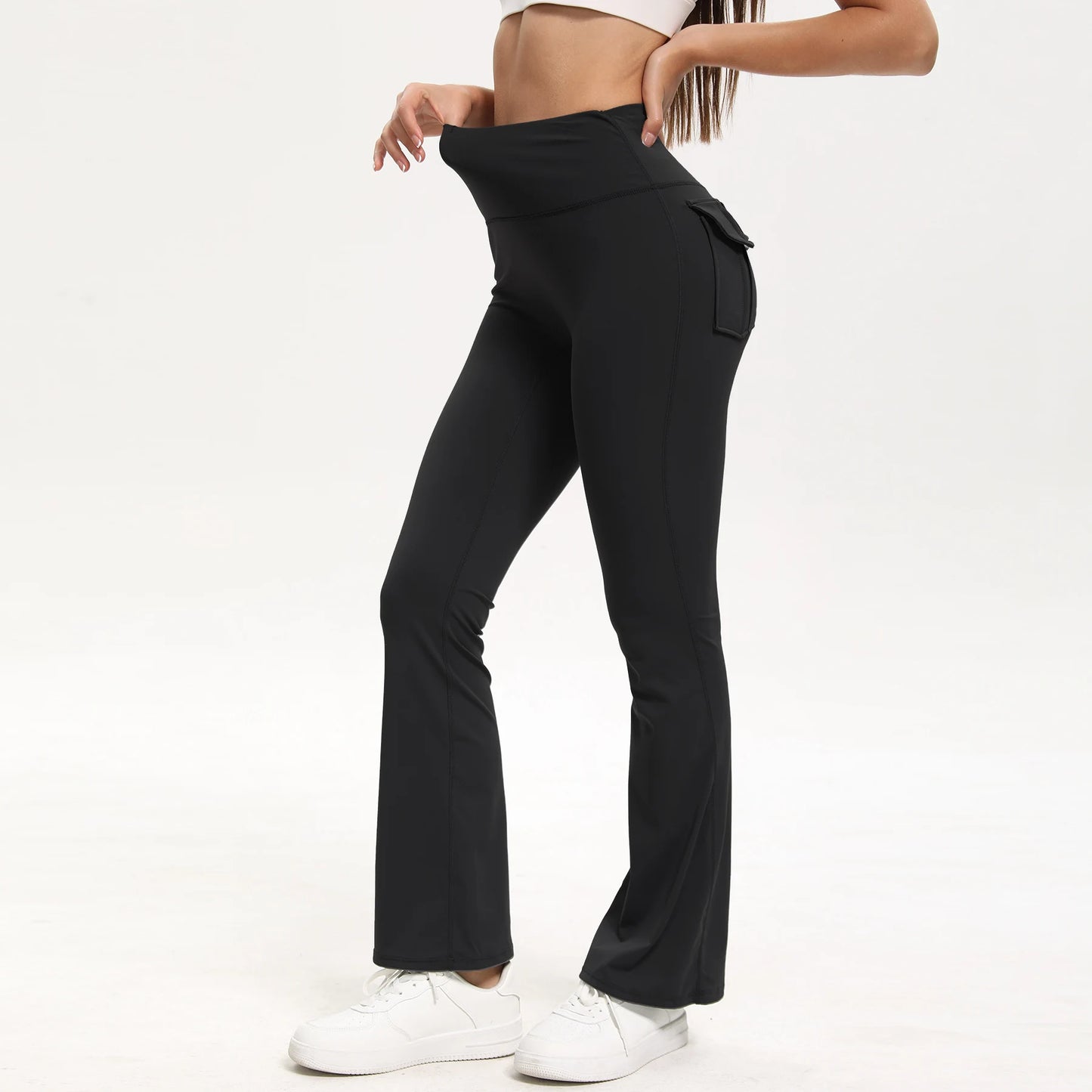 Heart and Home Shop 3 Pack Bootcut Yoga Pants With Pockets