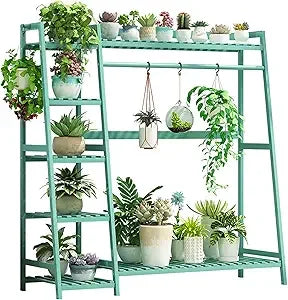 3 Tier Wooden Plant Stand Shelf Indoor Outdoor Flower Rack Holder for Multiple Pots and Succulents Display Garden Bracket Shelf