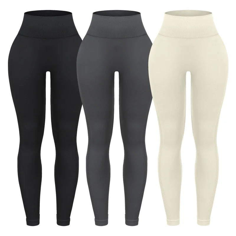 Heart and Home Shop 3 Piece Workout Leggings Set High Waist