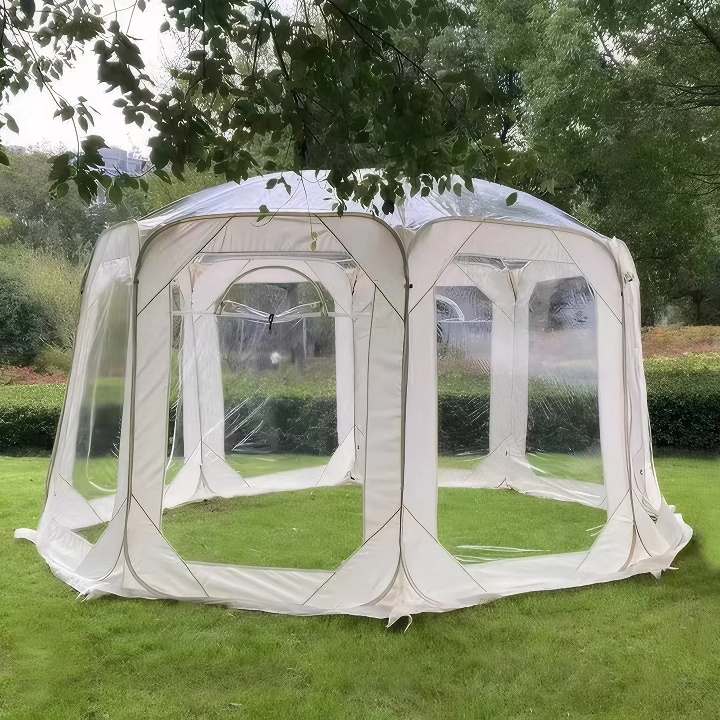 Portable Folding Transparent Tent Starry Sky Bubble House for Camping Waterproof Outdoor Shade Shelter for 5 to 8 People