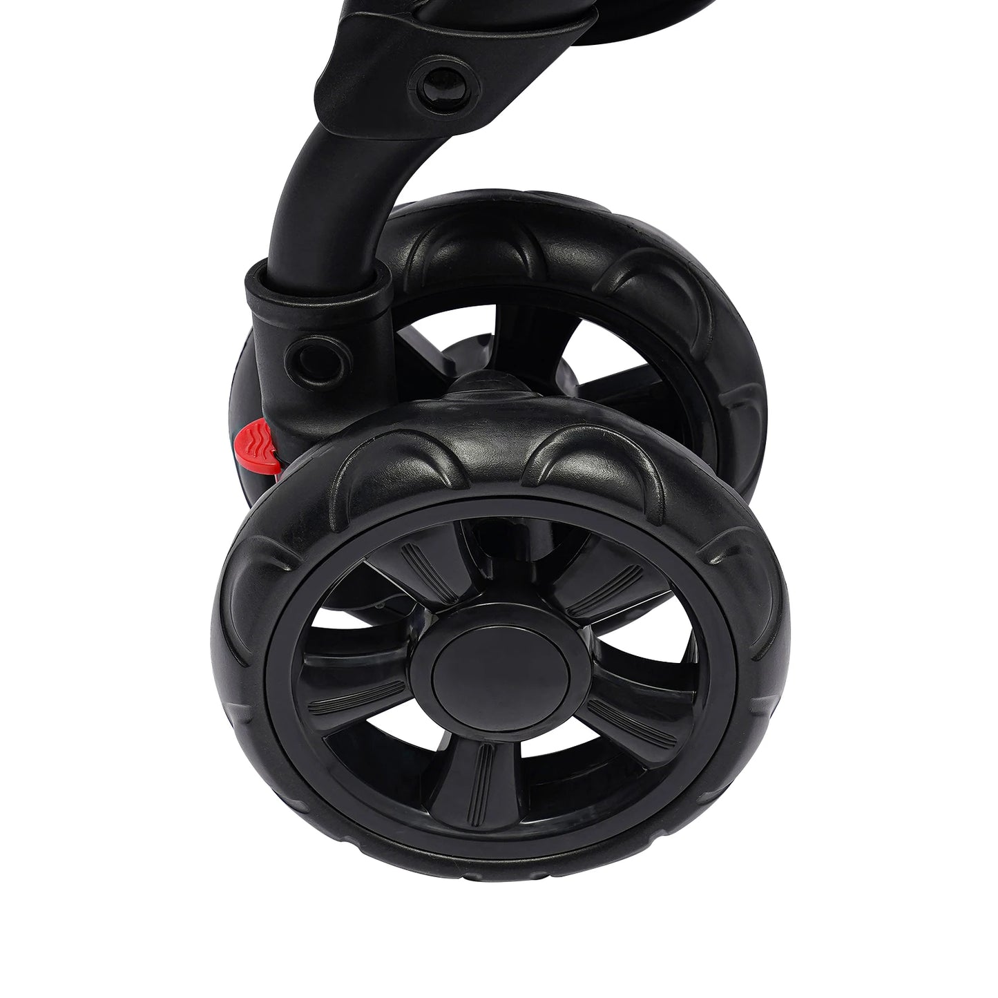 Foldable Pet Stroller Double Dog Cat Carrier with Storage Basket Travel Camping Iron Oxford Cloth Dog Travel Stroller for All Breeds