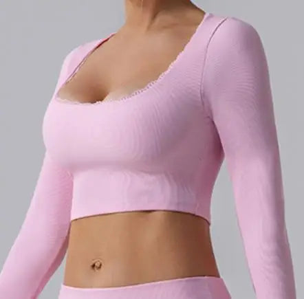 Heart And Home Lace Yoga Set Women Push Up Bra High Waist