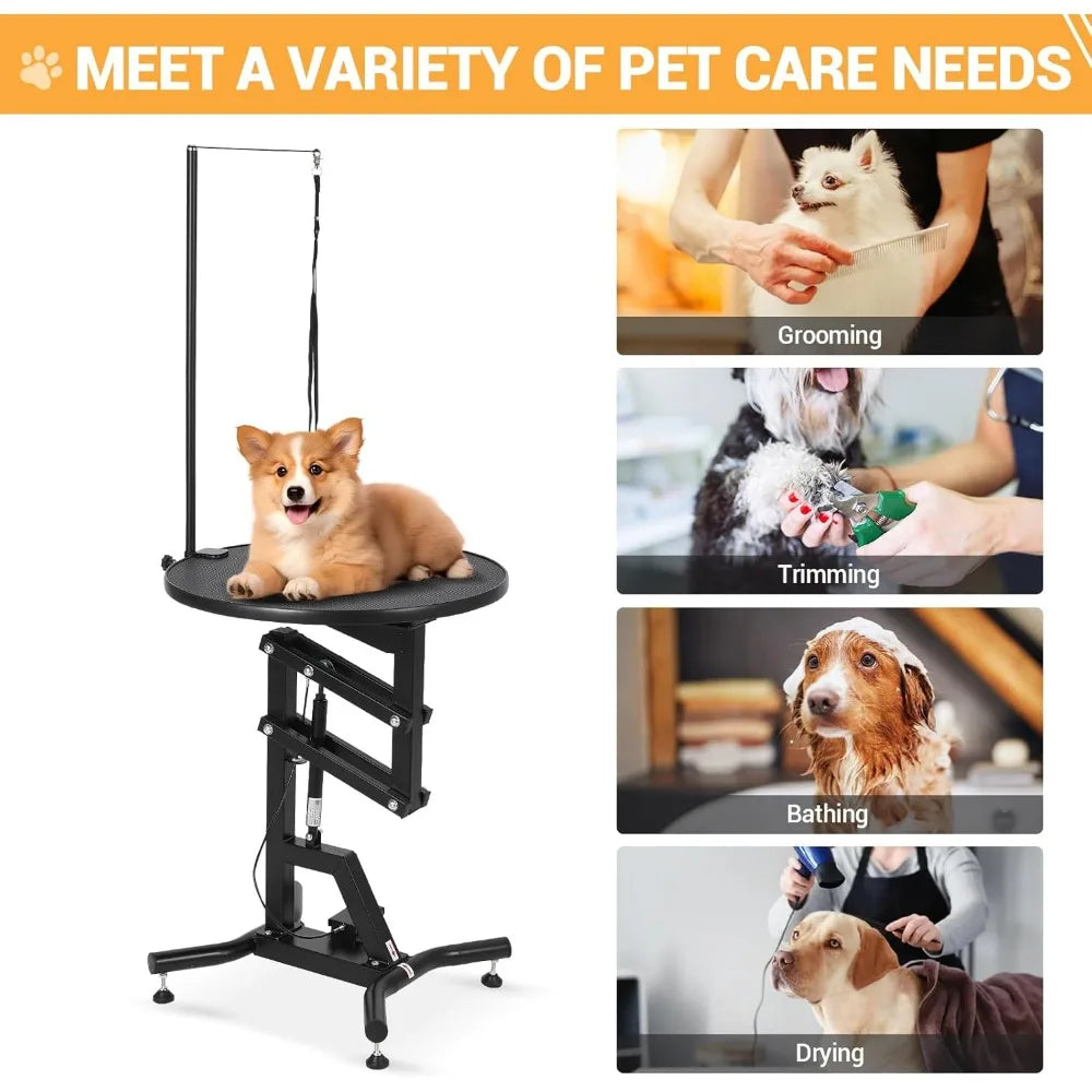 MKDK Heavy Duty Hydraulic Dog Grooming Table For Small Dogs