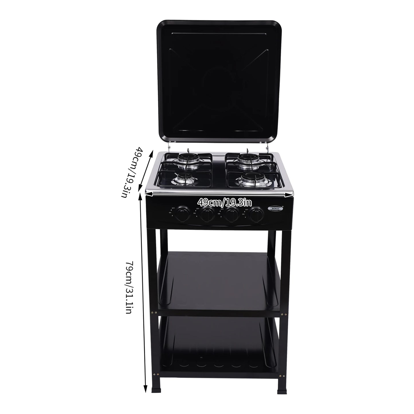 Outdoor Camping RV Propane Gas Stove With Four Burners