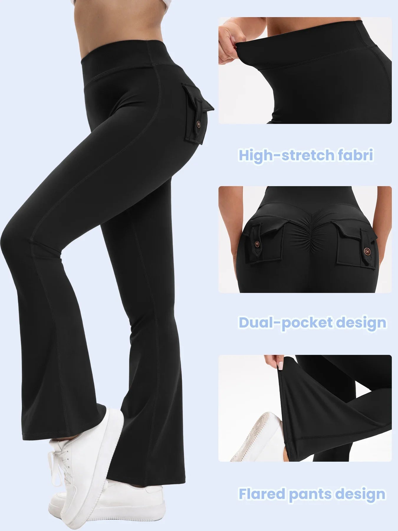 Heart And Home Shop Curve Yoga Pants Flared Bootcut