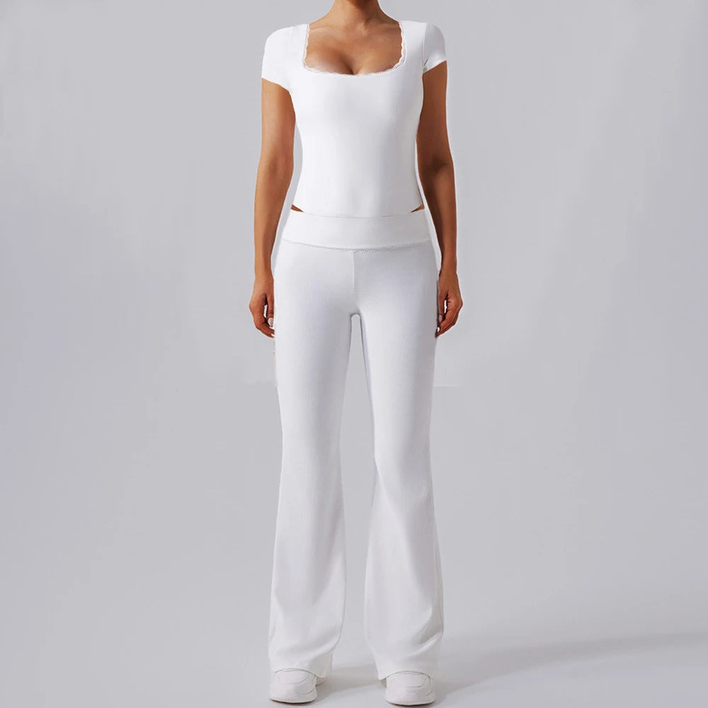 CEODOGGCN Yoga Set Women Push Up Bra High Waist Leggings