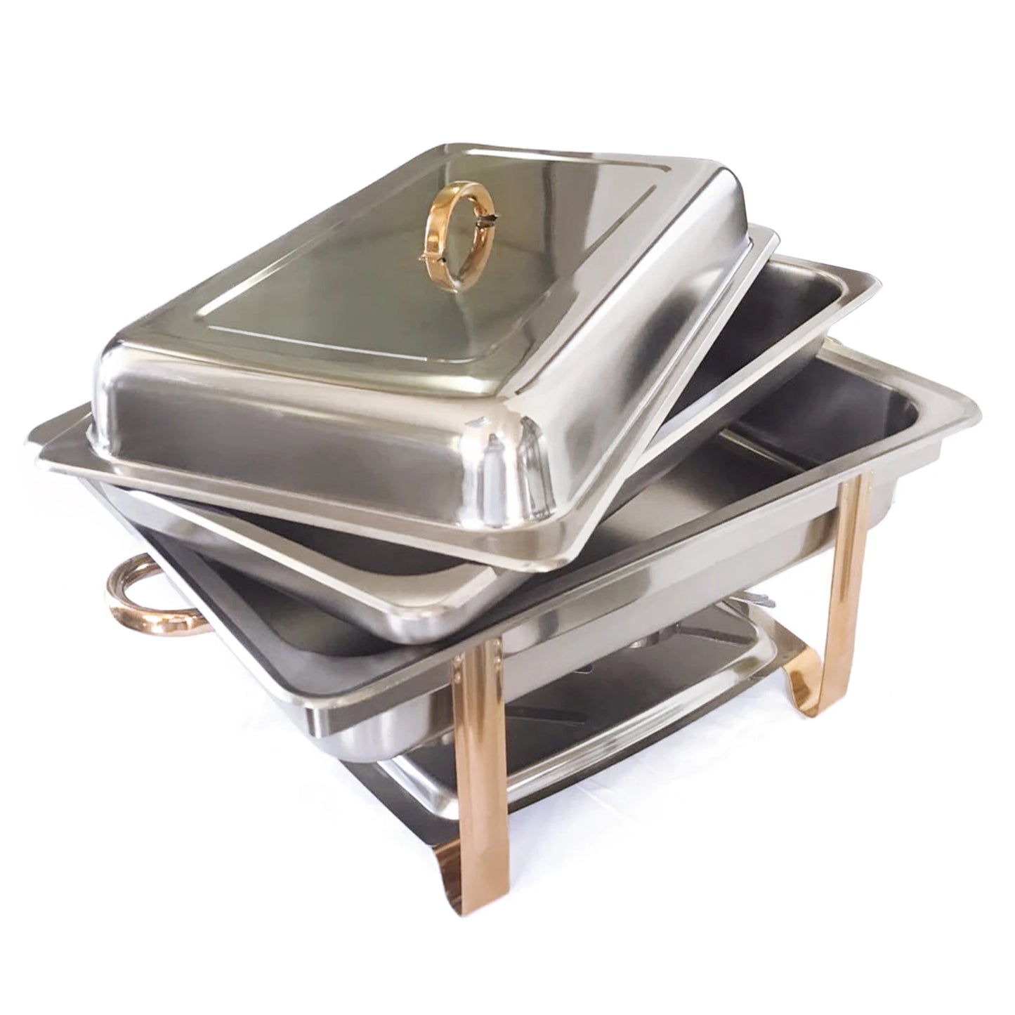 9L Stainless Steel Chafer Chafing Dish Sets Buffet Catering Pans Stainless Steel Food Warmer Chafing Dish Heat Tank Food