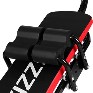 Adjustable Ab Exercise Bench Foldable Sit Up Bench with LCD Monitor Full Body Workout Machine Home Fitness Equipment