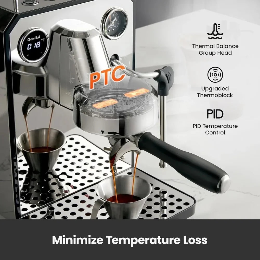 Hign-concerned 15 Bar Espresso Maker With Milk Frother