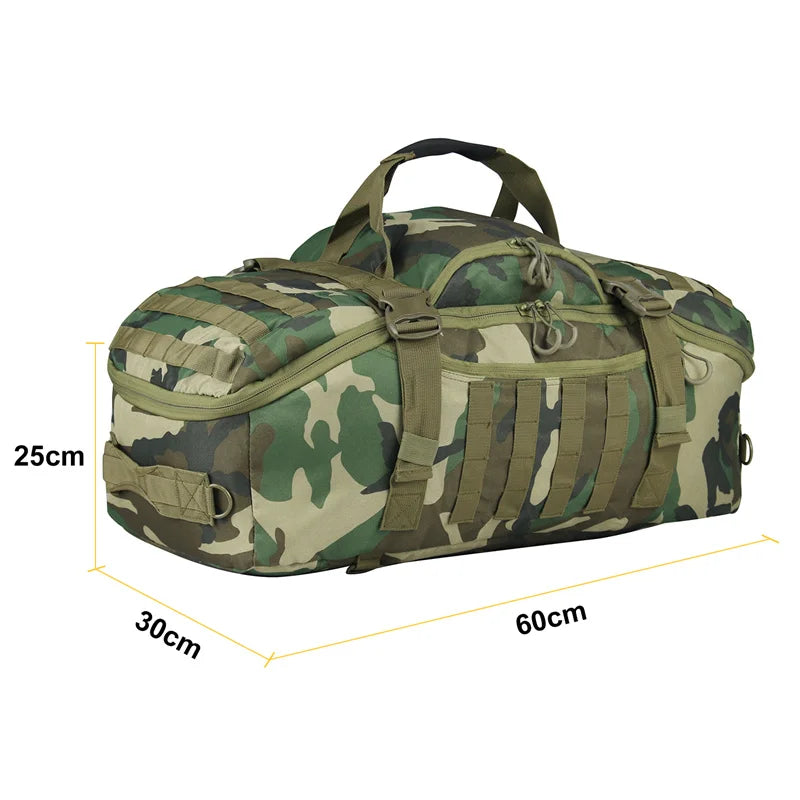 35L 50L 80L Outdoor Mountaineering Molle Tactical Backpack Large Duffel Bag Hiking Camping Travel Bag