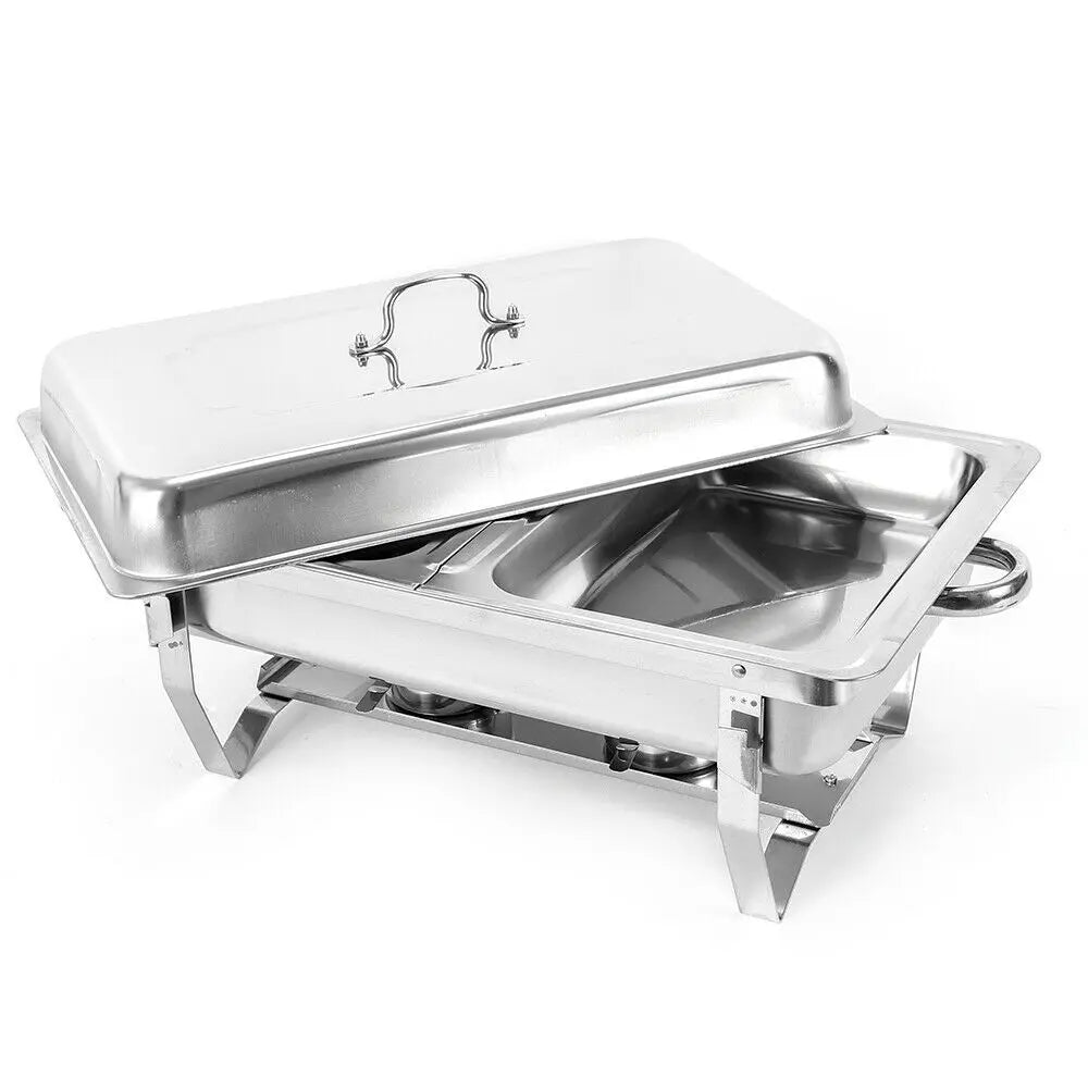 7.5L Stainless Steel Professional Chafing Dish Food Warmer Warming Container Set for Party Buffet Cater Food Warmer