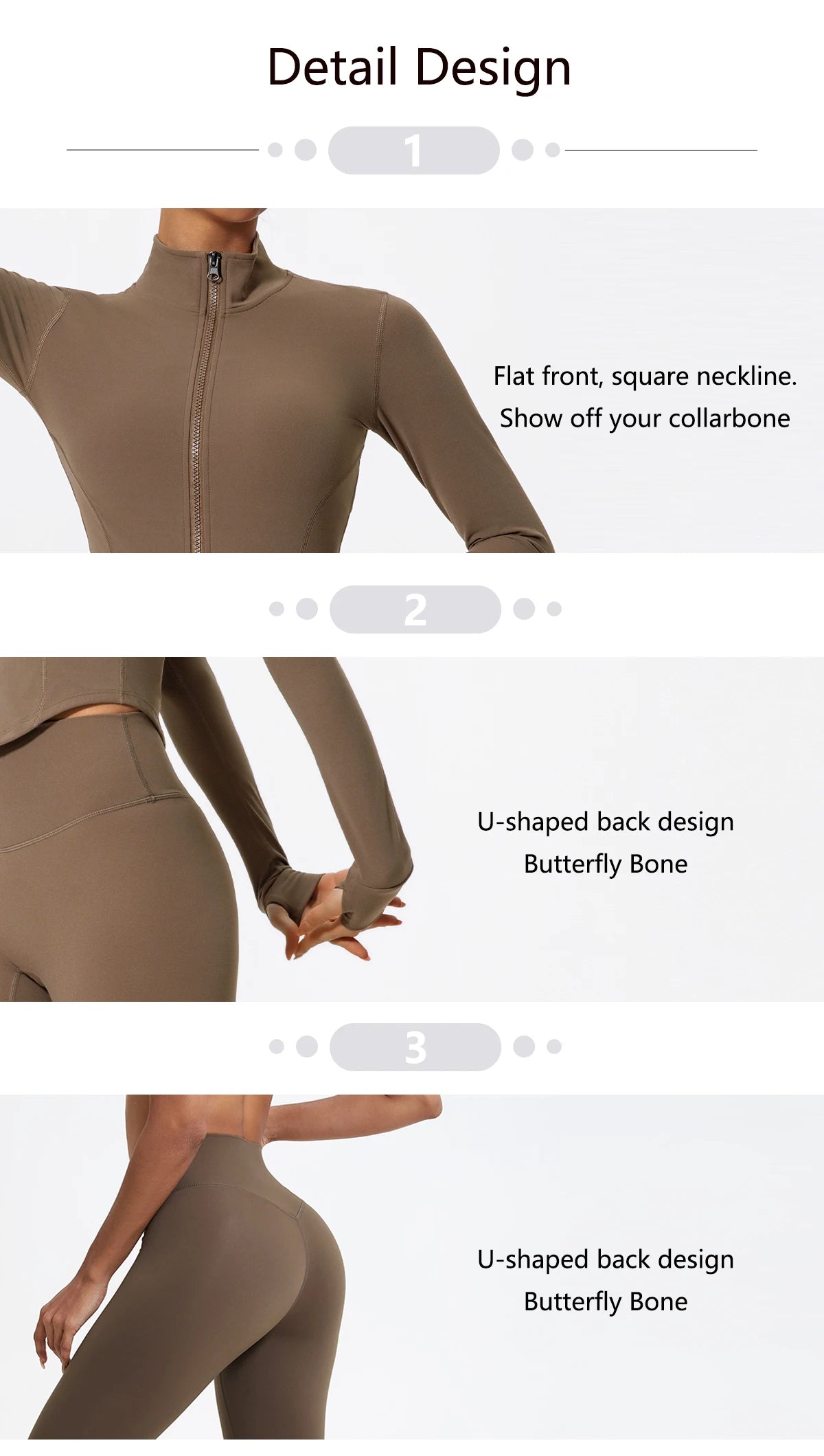 Hearuisavy Ultra Soft Long Sleeve Gym Set Women Quick Dry