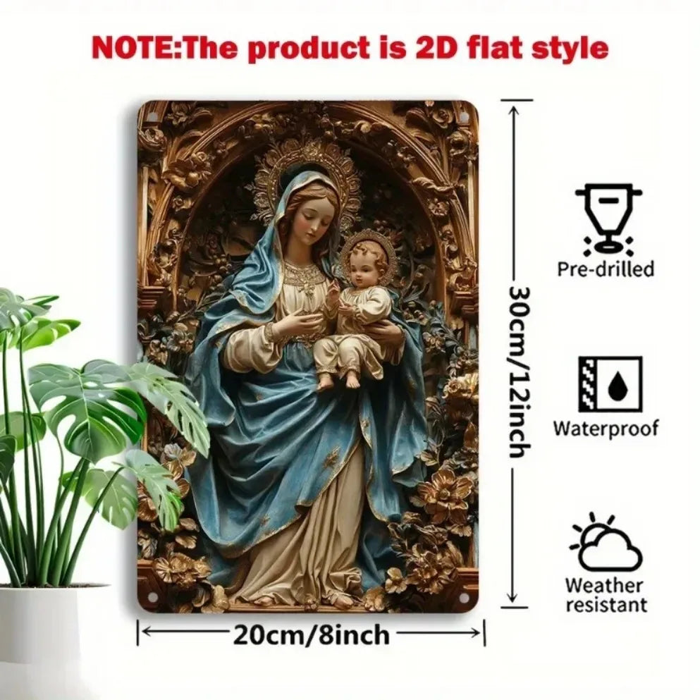 1PC 2D Aluminum Metal Signs Halloween Christmas Plaque Decor, Wall Art Decor,, Wall, Farmhouse Kitchen Bar Decor,