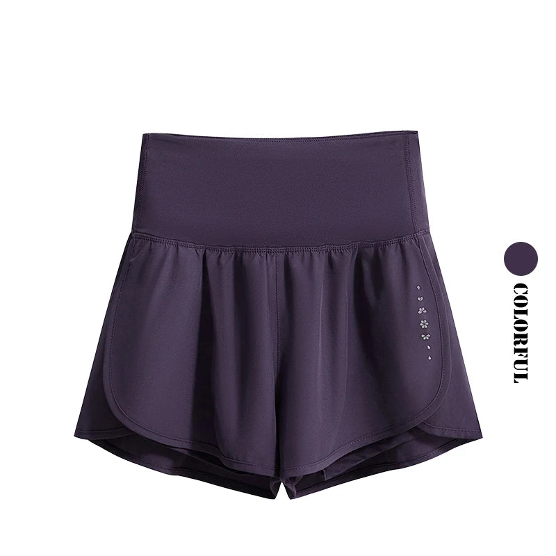 DRUR Women Yoga Set 2 Piece Fitness Wear Running Shorts