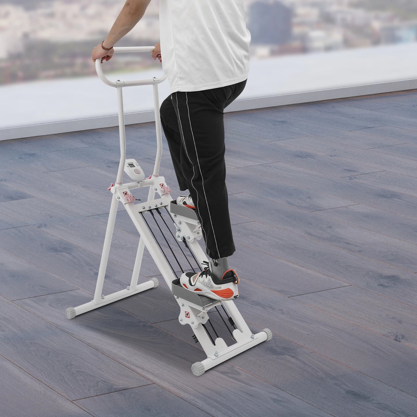 Folding Stair Stepper for Home Gym Vertical Climber Fitness Step Machine Indoor Cardio Training Equipment