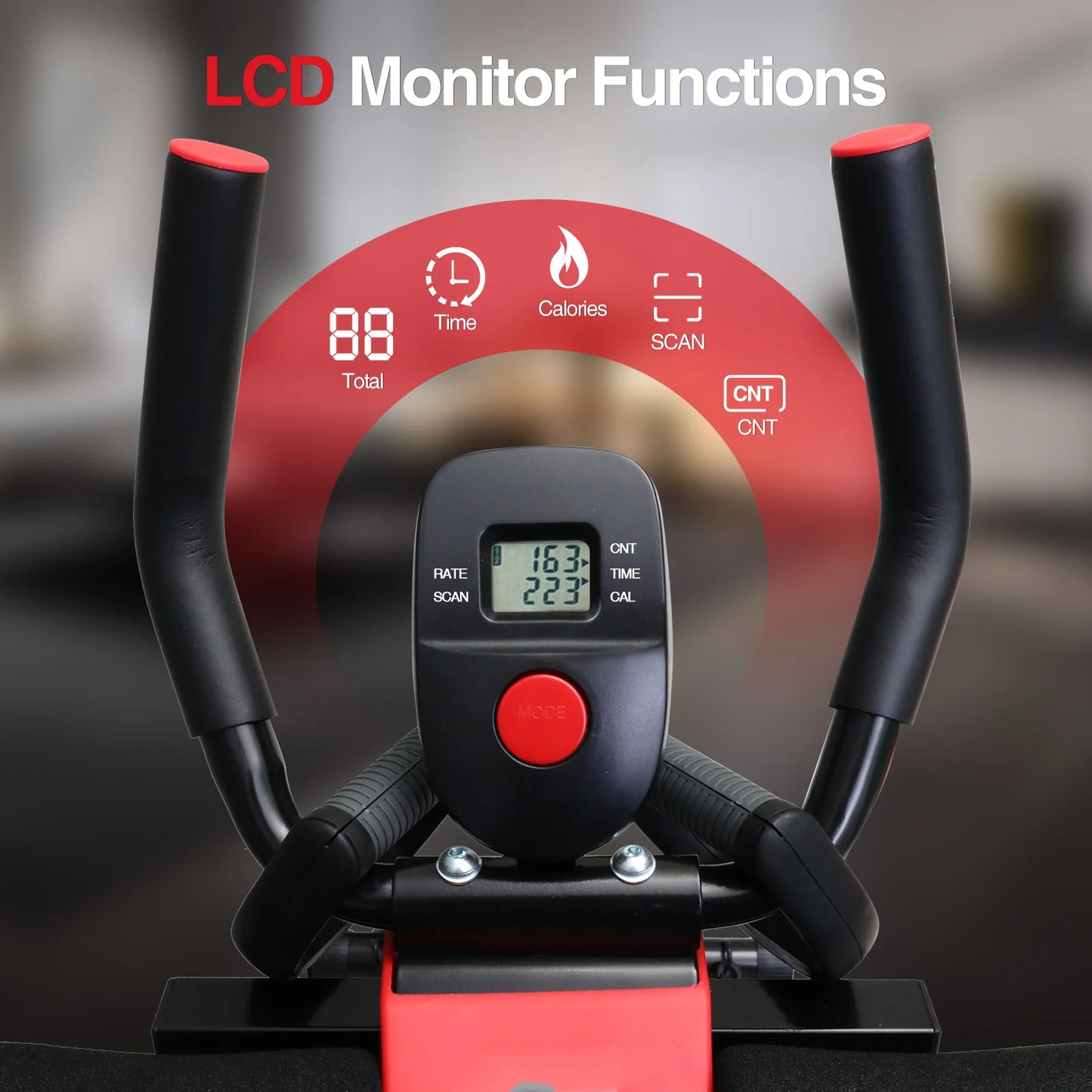 Adjustable Dual Track Ab Cruncher Fitness Machine Home Gym Equipment Waist Trainer Foldable Abdominal Roller 440 Pounds Capacity