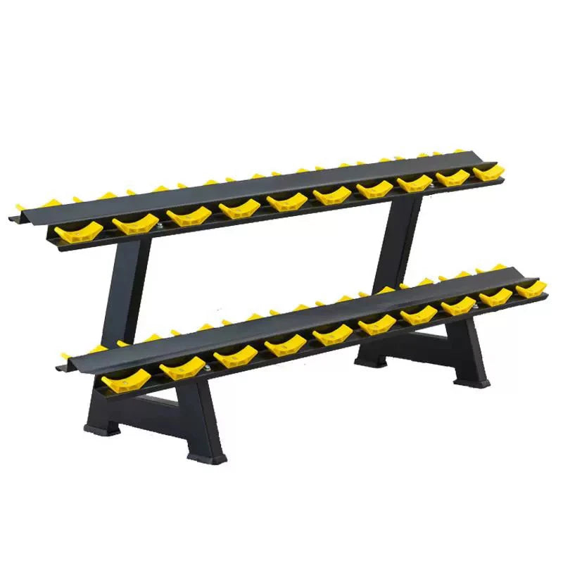 Basic 2 Tier Dumbbell Rack With Customized Logo Made of Steel Iron Metal