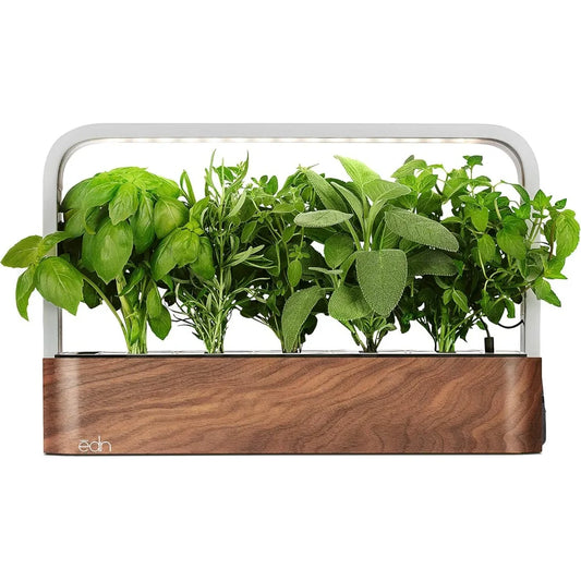 Small Garden with Basil Seed Pods Indoor Smart Garden for iOS Devices Fresh Home Grown Herbs