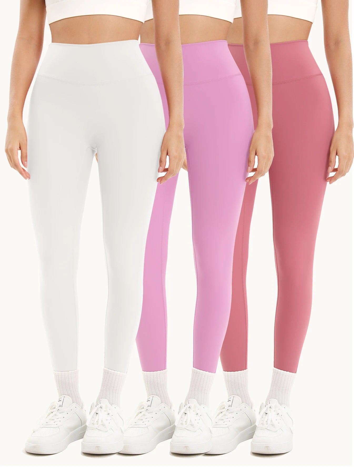 Heart And Home Shop 3 Pack Yoga Leggings Women High Waist