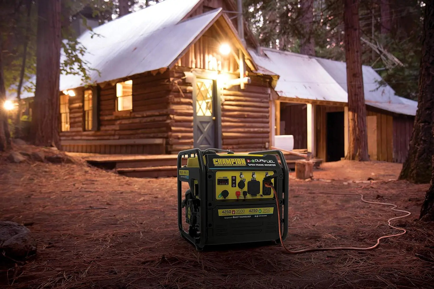 XMSJH 4250 Watt Dual Fuel Inverter Generator RV Ready
