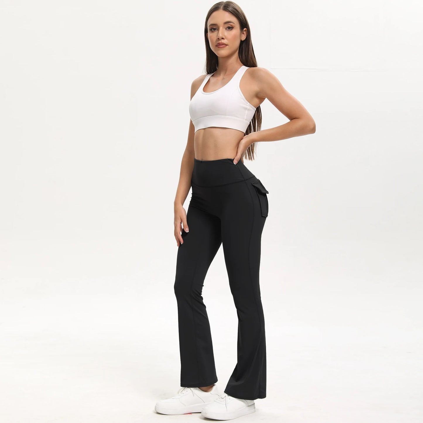 Heart and Home Shop 3 Pack Bootcut Yoga Pants With Pockets