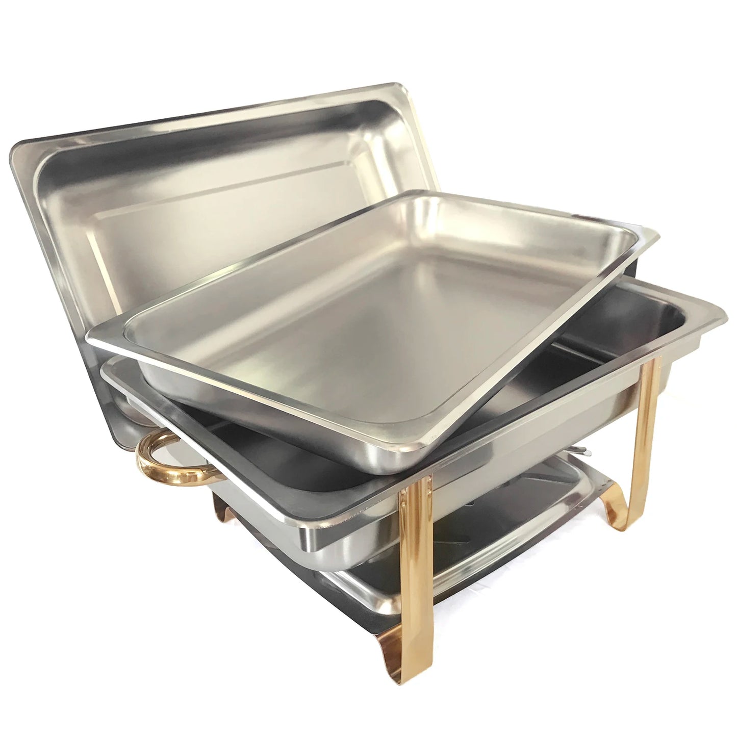 9L Stainless Steel Chafer Chafing Dish Sets Buffet Catering Pans Stainless Steel Food Warmer Chafing Dish Heat Tank Food