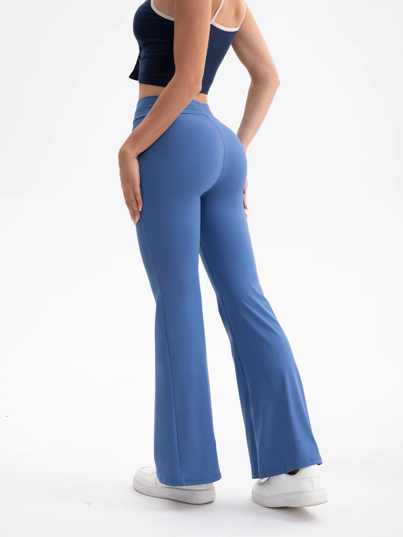 Heart And Home Yoga Flare Leg Pants Set Breathable Flex