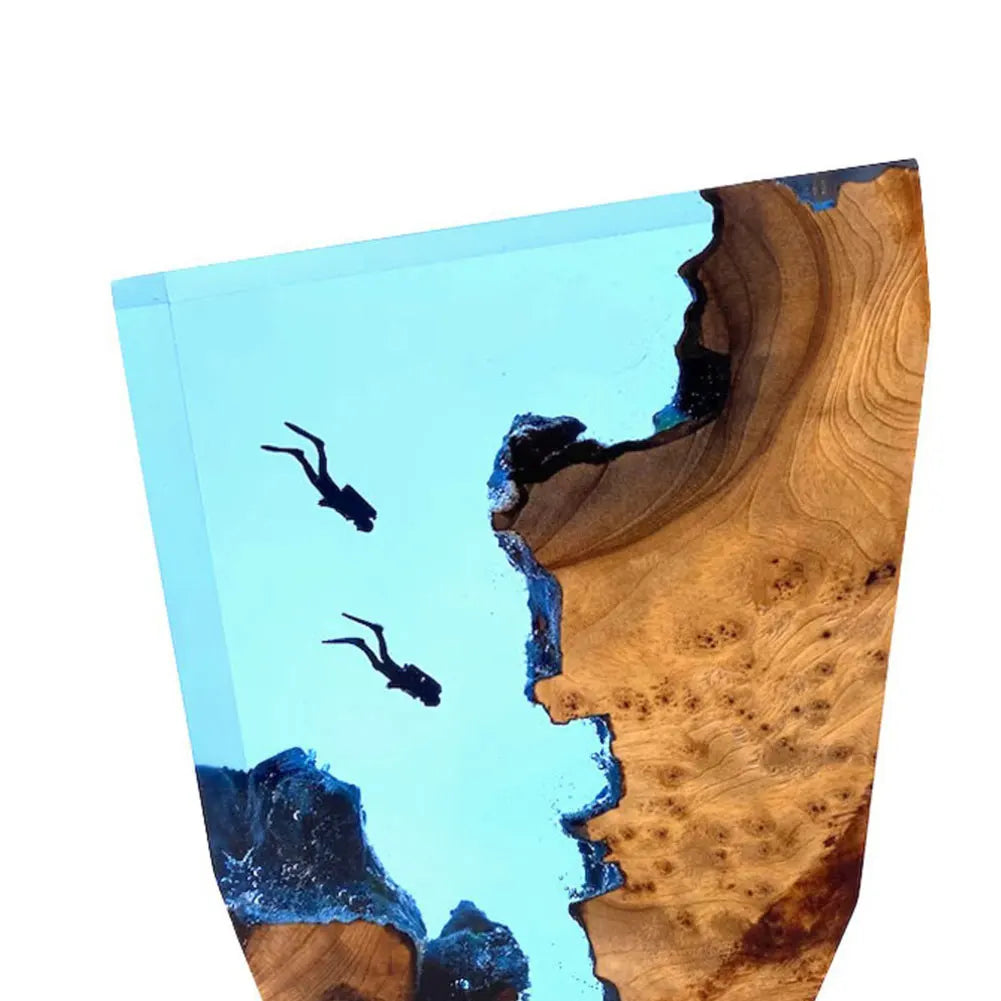 Seabed World Organism Resin Table Light USB Charging Deep Sea Diver Night Lamp for Bedroom and Office Desk Decoration