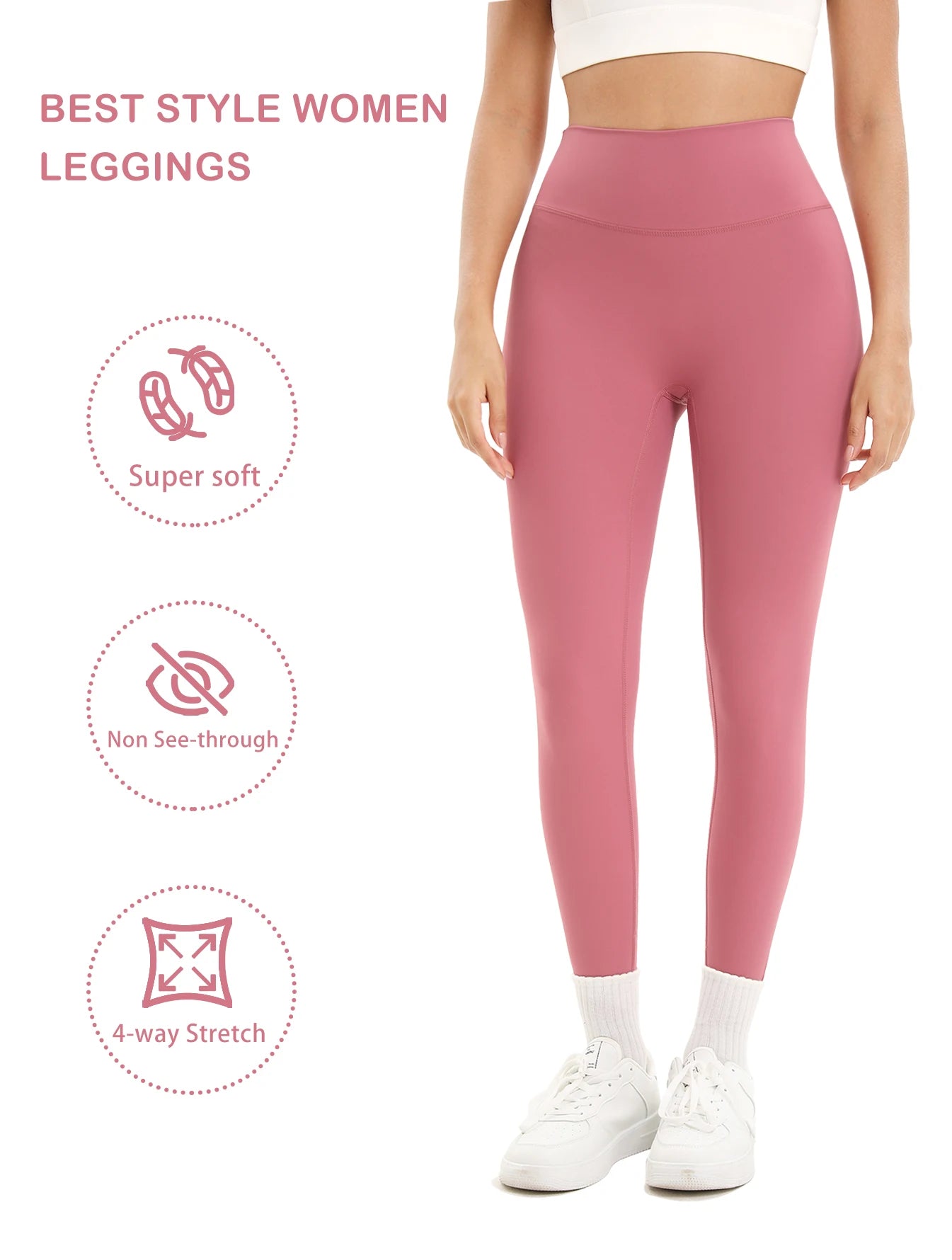 Heart And Home Shop 3 Pack Yoga Leggings Women High Waist