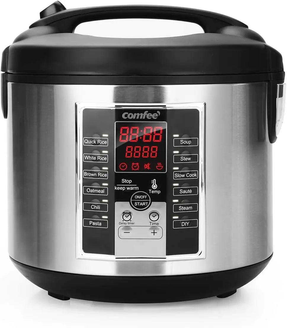 12 Digital Cooking Programs Rice Cooker Slow Cooker Steamer Sauté 5.2Qt Large Capacity Multi Cooker with Ceramic Lid