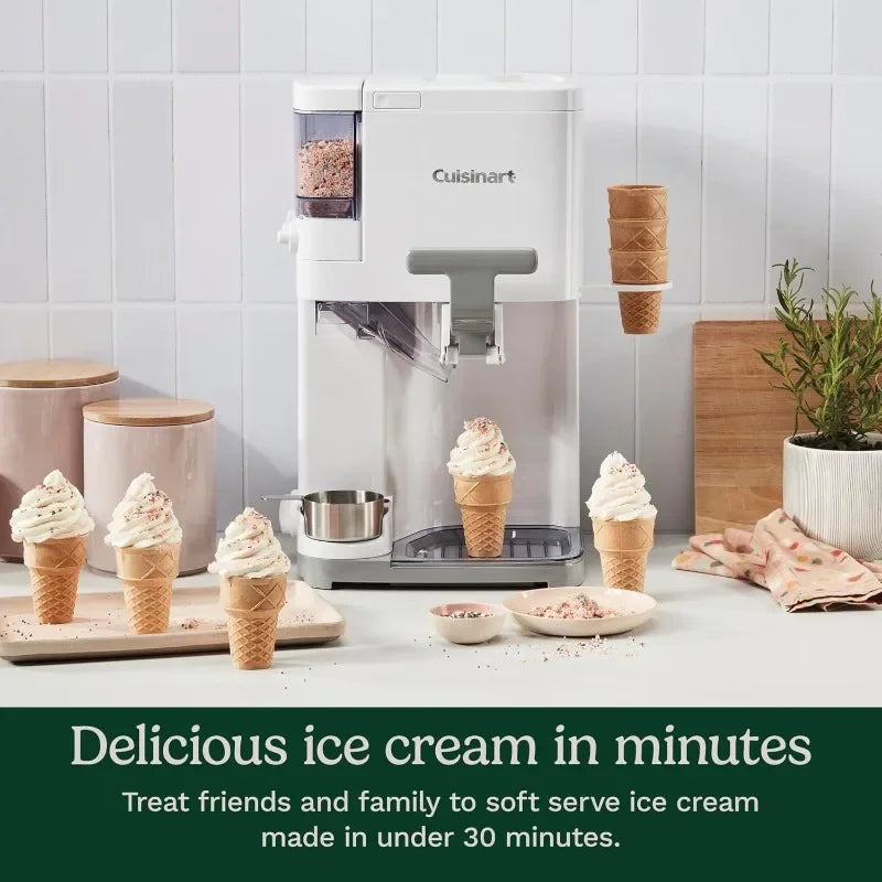 Cuisinart Soft Serve Ice Cream Machine 1.5 Quart ICE-48